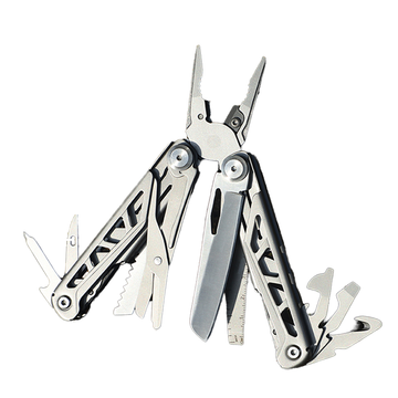 Foldable Multitool Pliers with Scissors and Screwdriver Stainless Steel Multi Tool Pliers with Replaceable Wire Cutters and Saw